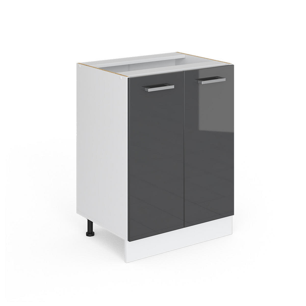 KUCHYŇSKÁ DVÍŘKA R-Line Antracitový vysoký lesk - vysoce lesklá černá, kompozitní dřevo (59.2/71.3/1.6cm) - Vicco