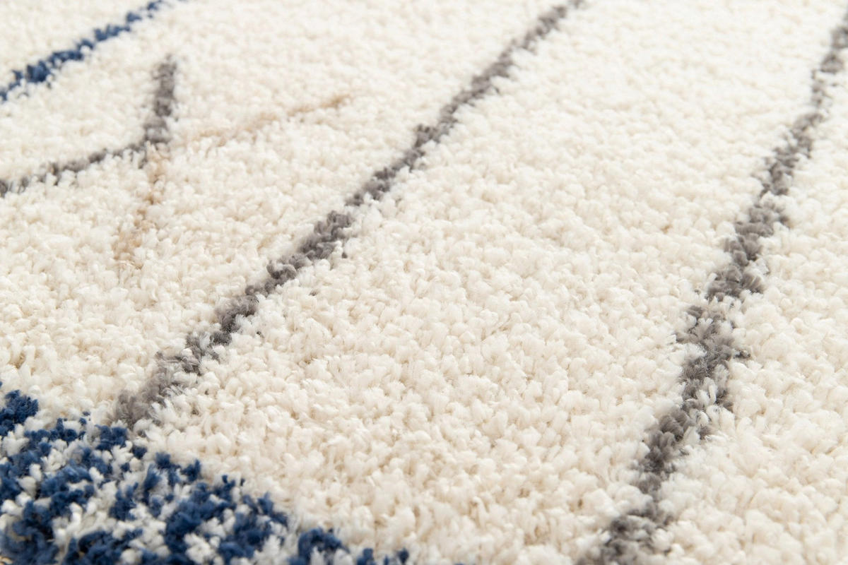 TEPPICH weich Ethno-Stil blau - Blau, Textil (160/230cm) - AFK Living