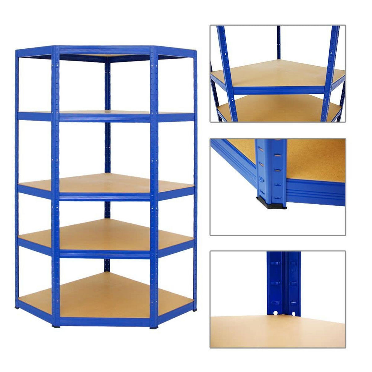 ECKREGAL Elephant 2er-Set mit Schwerlastregal Big Elephant Fachlast 250 kg Blau - Blau, Metall (120/180/45cm) - PROREGAL
