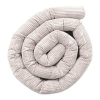 BETTUMRANDUNGSSCHUTZ Bettschlange aus Cord, 150 cm, Ecru - Creme, Textil - MeowBaby
