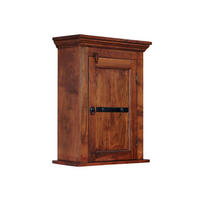 HÄNGESCHRANK Akazie 52x24x69 nougat lackiert OXFORD #1003 - Dunkelbraun, Holz (52/69/24cm) - Massivmoebel24