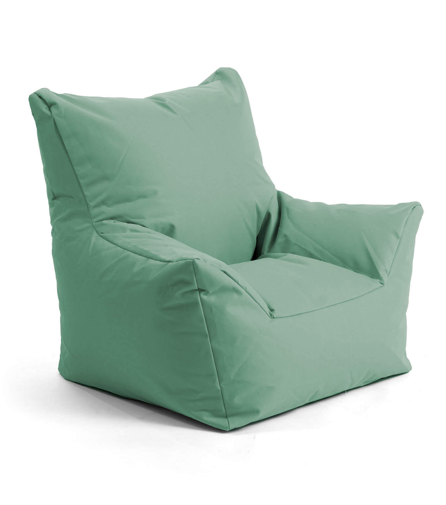 OOUTDOOR-KINDER-SITZSACK Der Gartenzwerg - Mintgrün/Grün, Textil (52/57/53cm) - Mokebo
