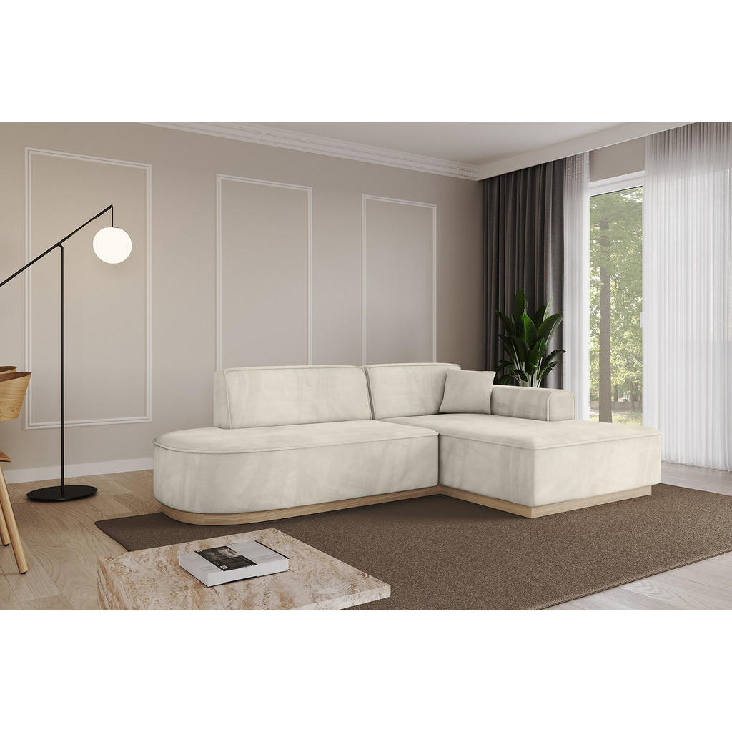 Thumbnail - Altdecor Ecksofa, Ecru, Textil, 17-Sitzer, L-Form, 234x171 cm, Wohnzimmer, Sofas & Couches, Wohnlandschaften, Ecksofas