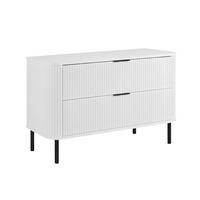 BADEZIMMERSCHRANK : Farbe Weiß, Griff schwarz, Füße schwarz, 100 x 41,5 x 66,7 cm - Schwarz/Weiß, Holzwerkstoff (100/66.7/41.5cm) - 3XE LIVING