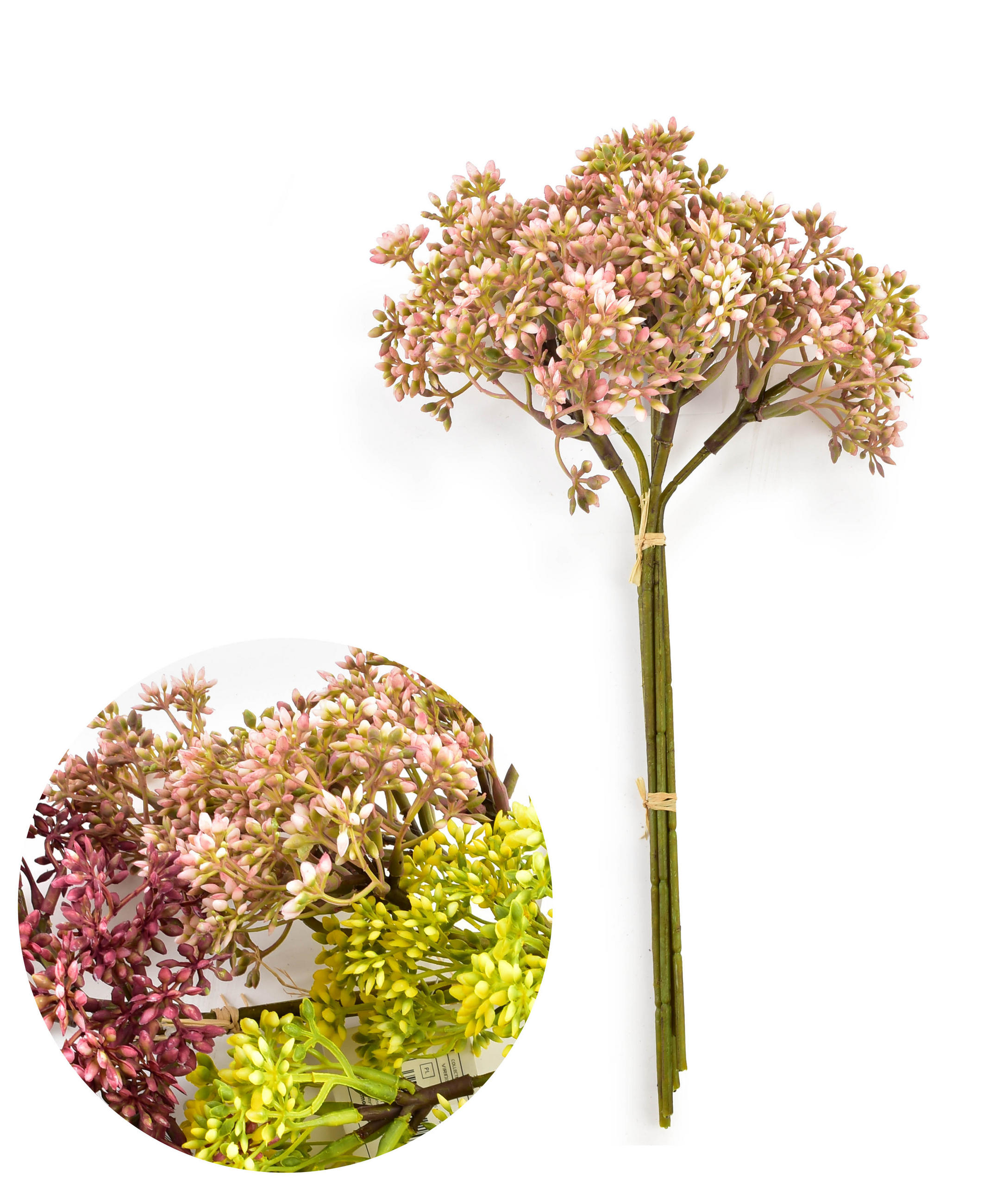 KUNSTBLUME Viridis Gipsputz Beige 30/30/30 cm Kunstoff - Beige, Kunststoff (30cm) - Mondex