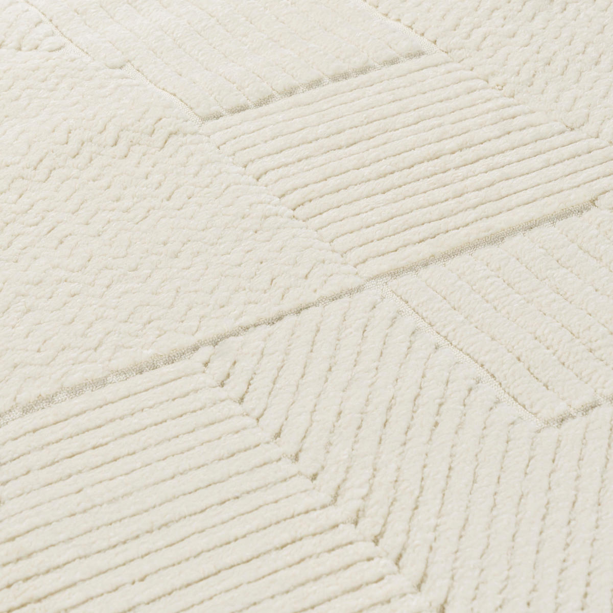 TEPPICH Beige Geometrisch, Moderne 160 x 230 cm - Creme, Textil (160/230cm) - Mazovia