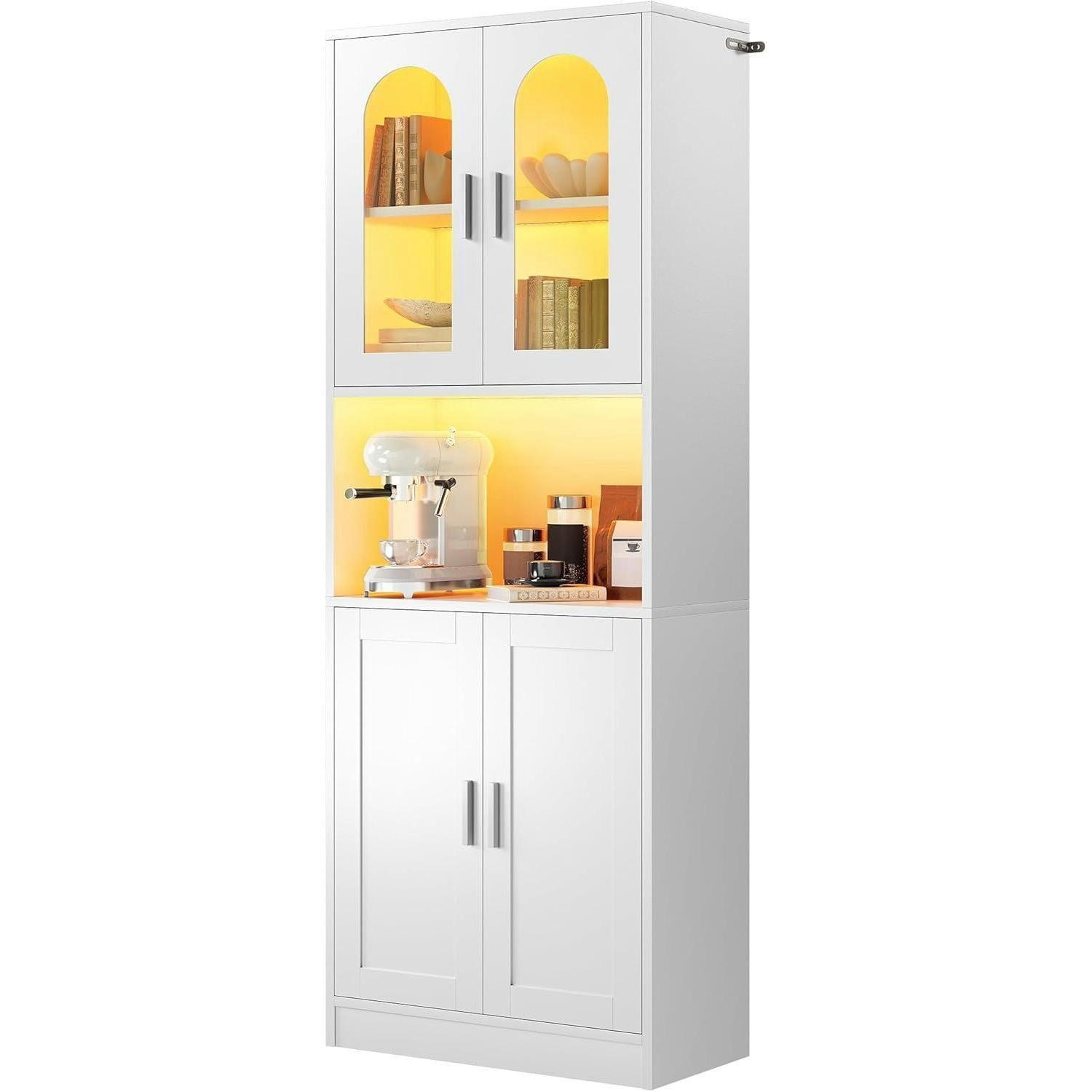 BÜCHERREGAL mit Schranktüren Weiß 170H cm - Weiß, Holzwerkstoff (30/60/170cm)