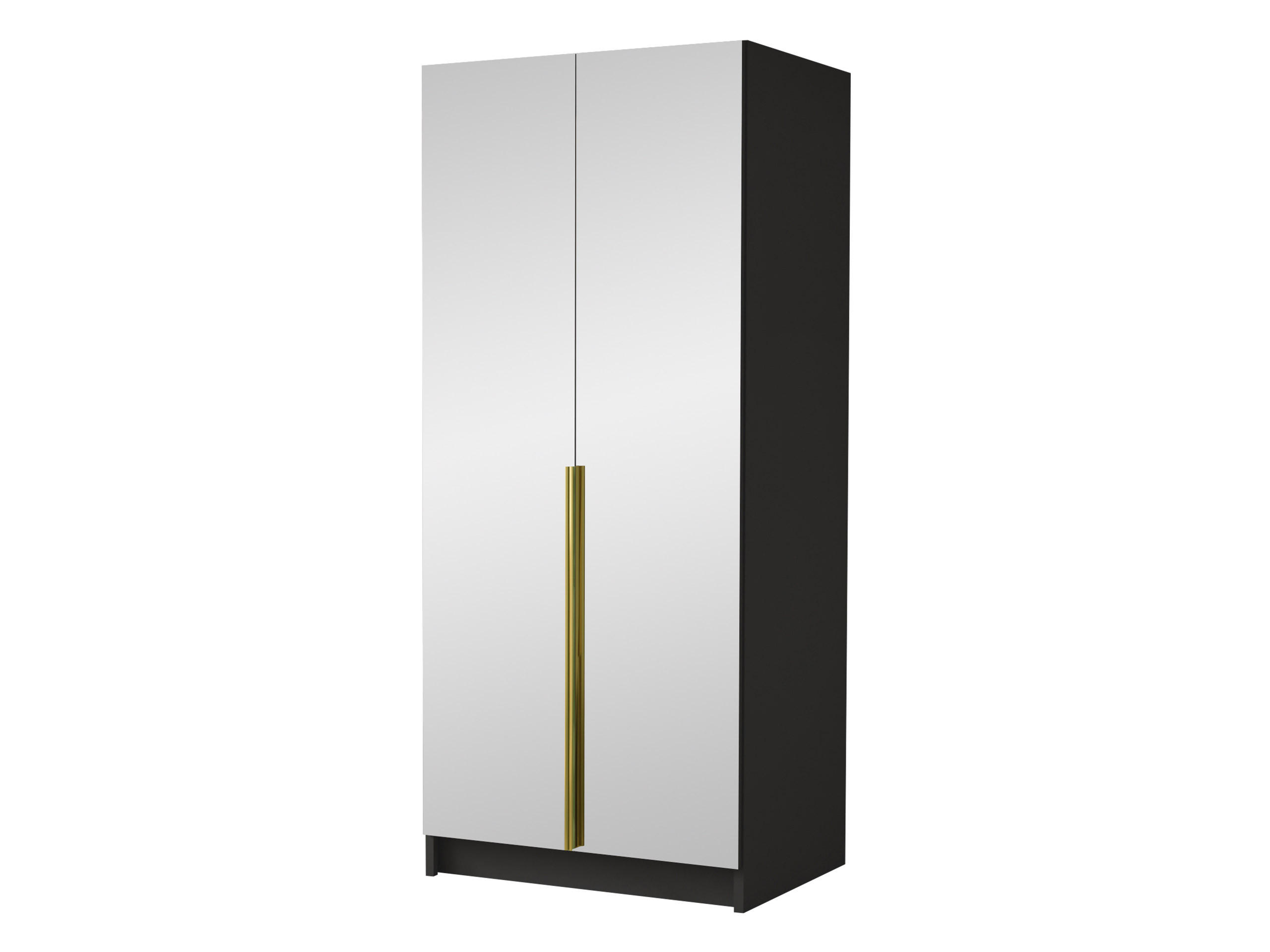 KLEIDERSCHRANK Bono III - Goldfarben, Holzwerkstoff/Metall (100/215/58cm) - MIRJAN24