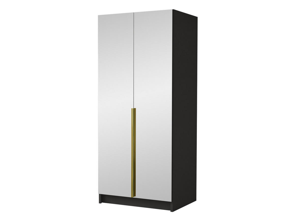 KLEIDERSCHRANK Bono III - Goldfarben, Holzwerkstoff/Metall (100/215/58cm) - MIRJAN24