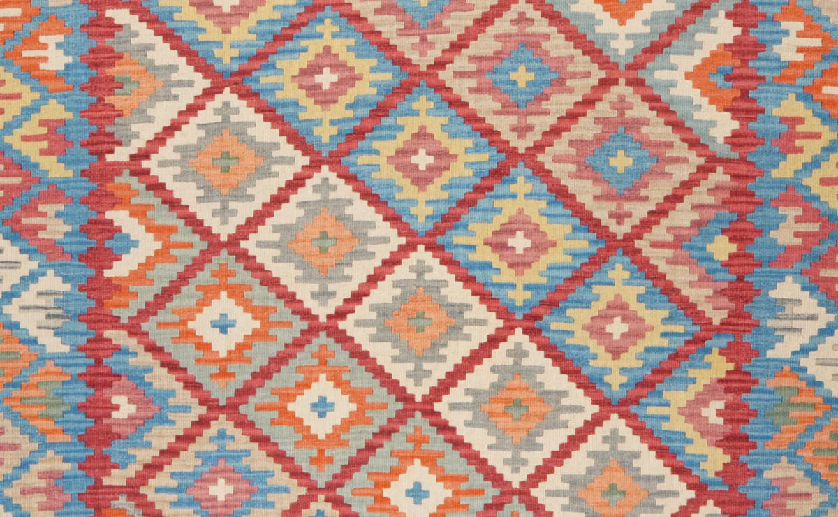 HANDWEBTEPPICH Kelim Gashgai Rot 308/253 cm Schurwolle - Rot, Textil (253/308cm) - Looma