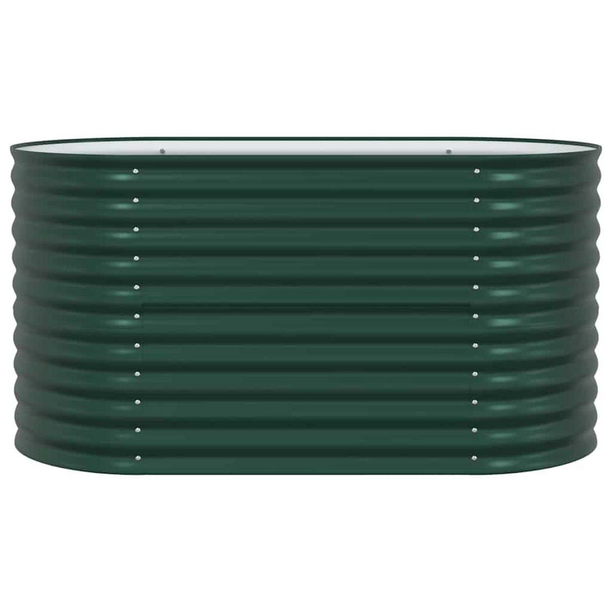 HOCHBEET Grün 160/80/81 Cm Stahl - Grün, Metall (80/81/160cm) - vidaXL