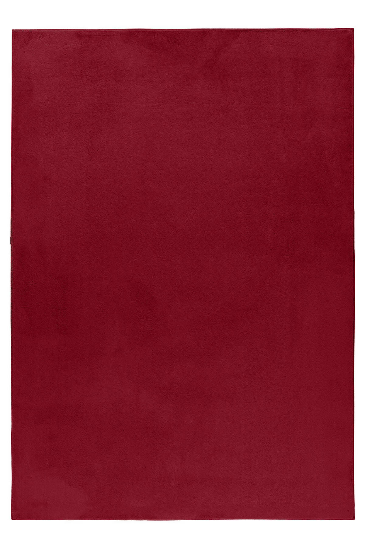 TEPPICH Kurzflor Uni Modern Waschbar Schlafzimmer Strapazierfähig Rot 140x200 cm OEKO-TEX – NECKAR - Rot, Textil (140/200cm) - KADIMA DESIGN