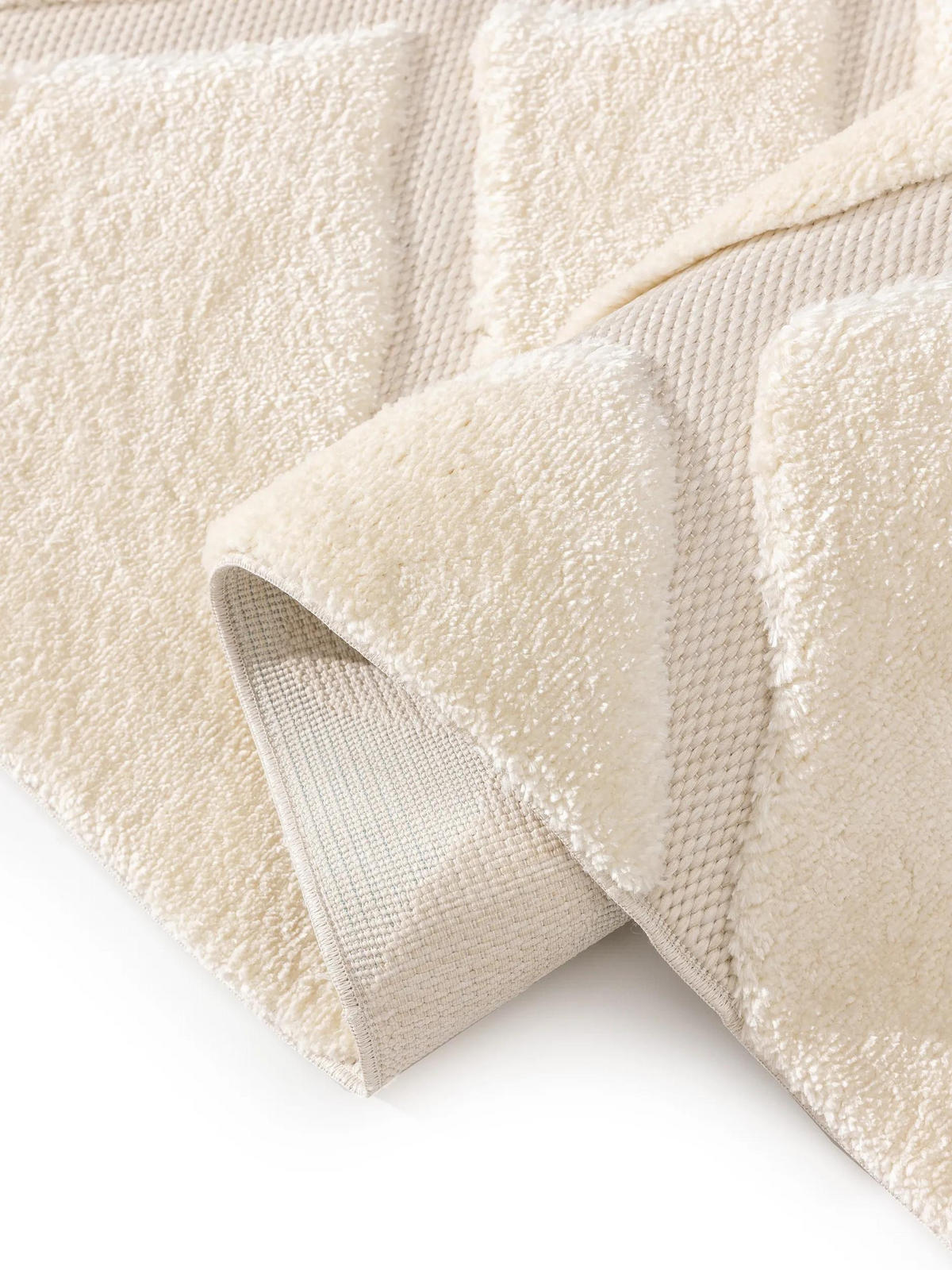 TEPPICH Elvy Cream 140x200 cm - Creme, Kunststoff (140/200cm) - benuta