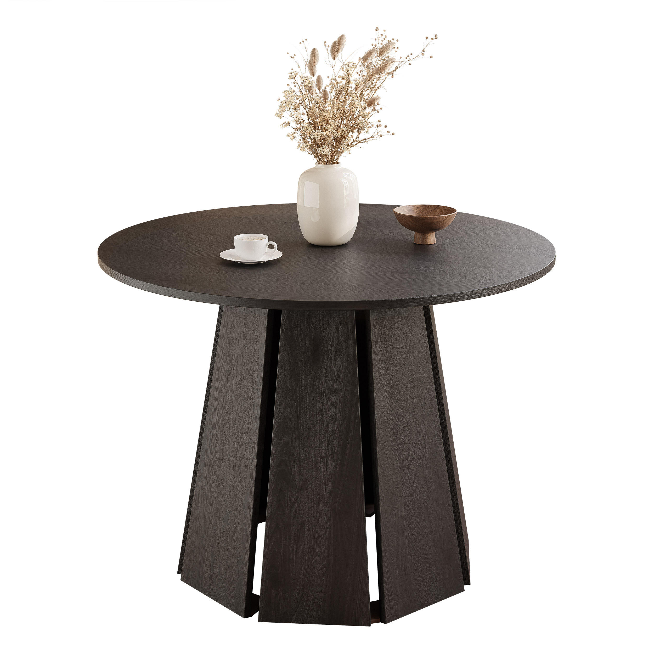 ESSTISCH VERDA 100/76 cm Graphitschwarz - Graphitfarben, Holzwerkstoff (100/100/76cm) - Idohome