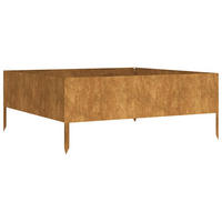 HOCHBEET 100x100x41 cm Cortenstahl - Braun, Metall (100/41/100cm) - furnicato