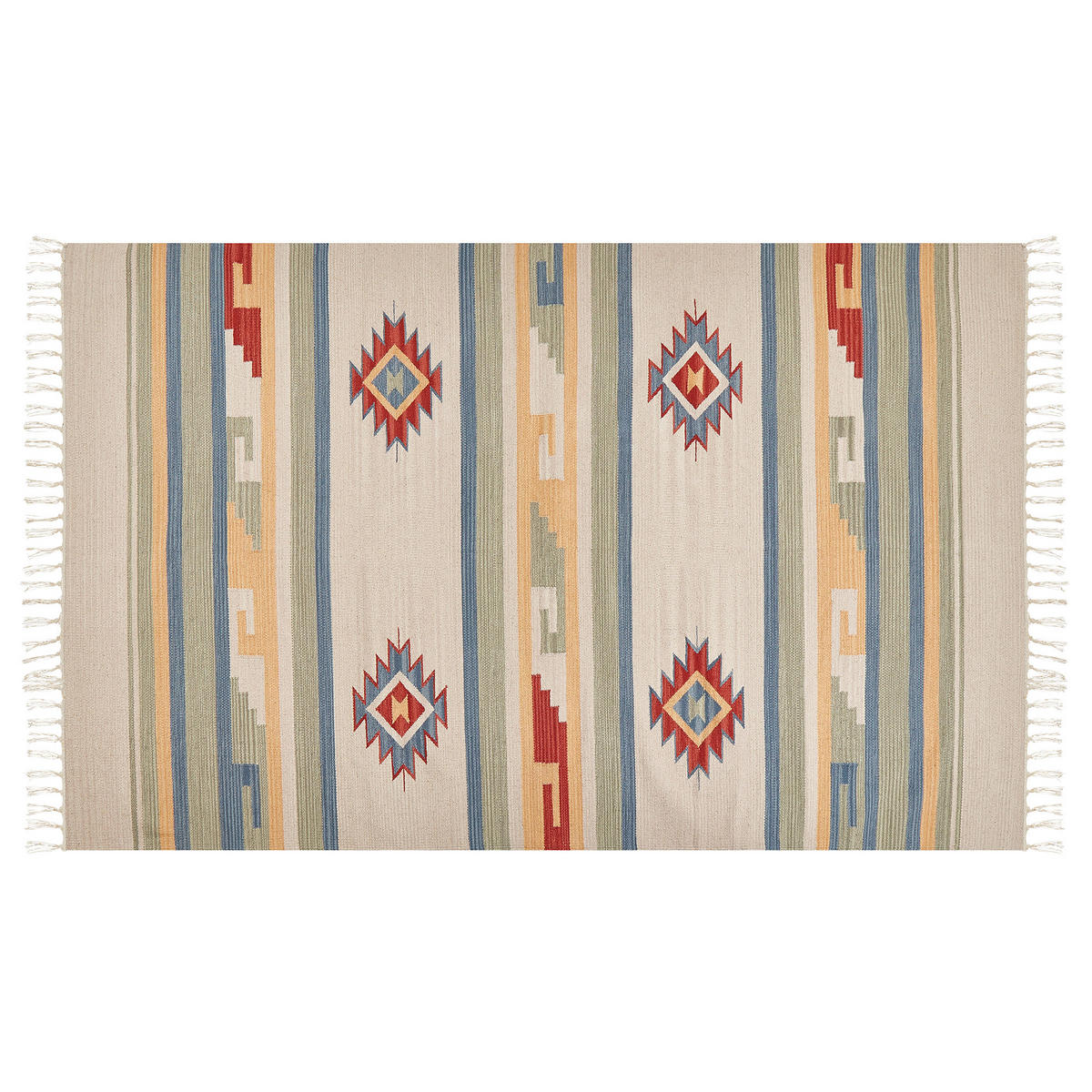 KELIM-TEPPICH Aparan 200/140 cm - Multicolor, Textil (140/200cm) - Beliani