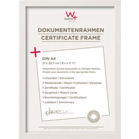 BILDERRAHMEN Construction Designrahmen 21x29,7 cm WEISS - Weiß, Kunststoff (23.7/32.7/1.3cm) - walther design