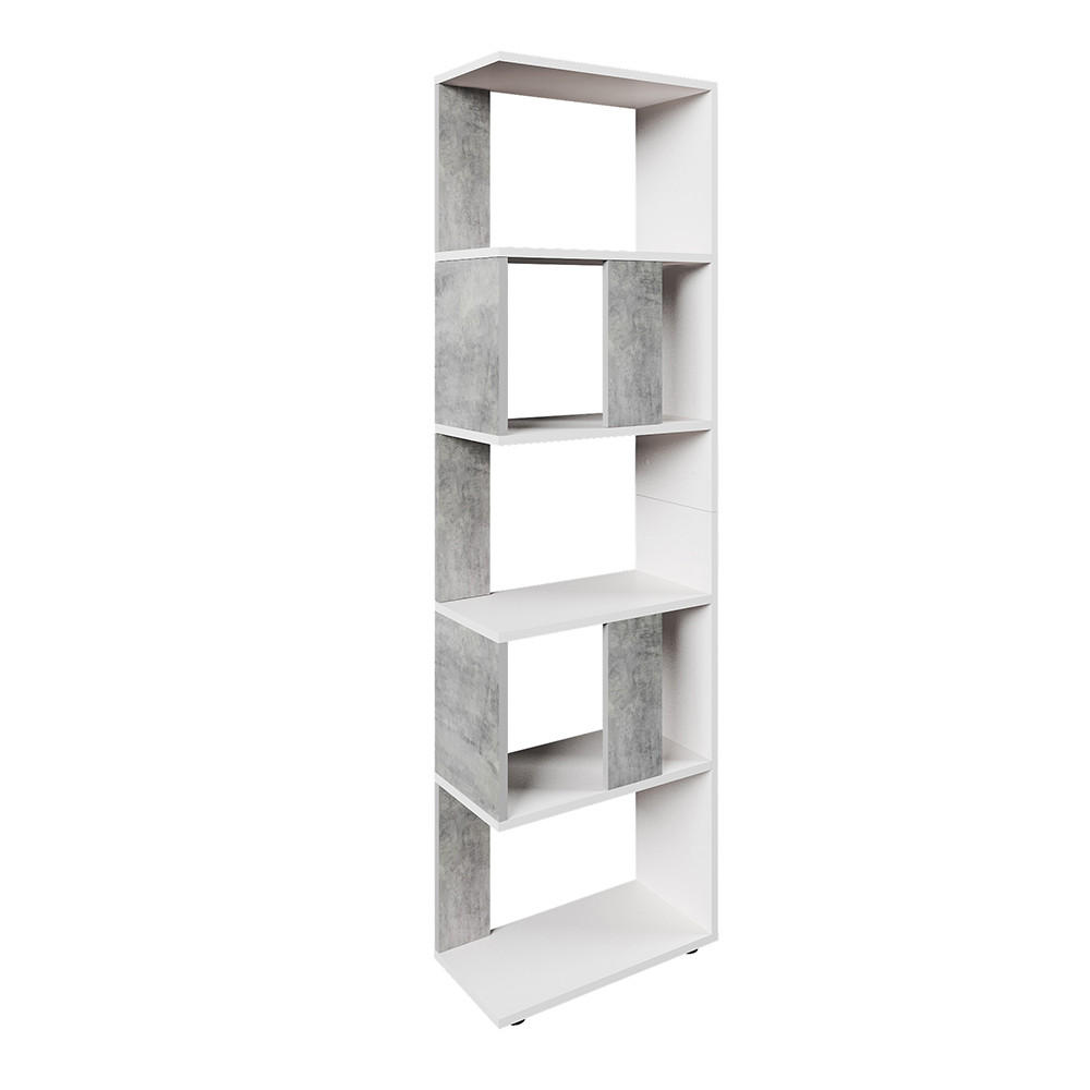 RAUMTEILER Beton/Weiß 45 x 162.6 cm - Weiß/Grau, Holzwerkstoff (45/162.6/23.6cm) - Vicco