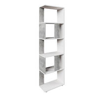 RAUMTEILER Beton/Weiß 45 x 162.6 cm - Weiß/Grau, Holzwerkstoff (45/162.6/23.6cm) - Vicco