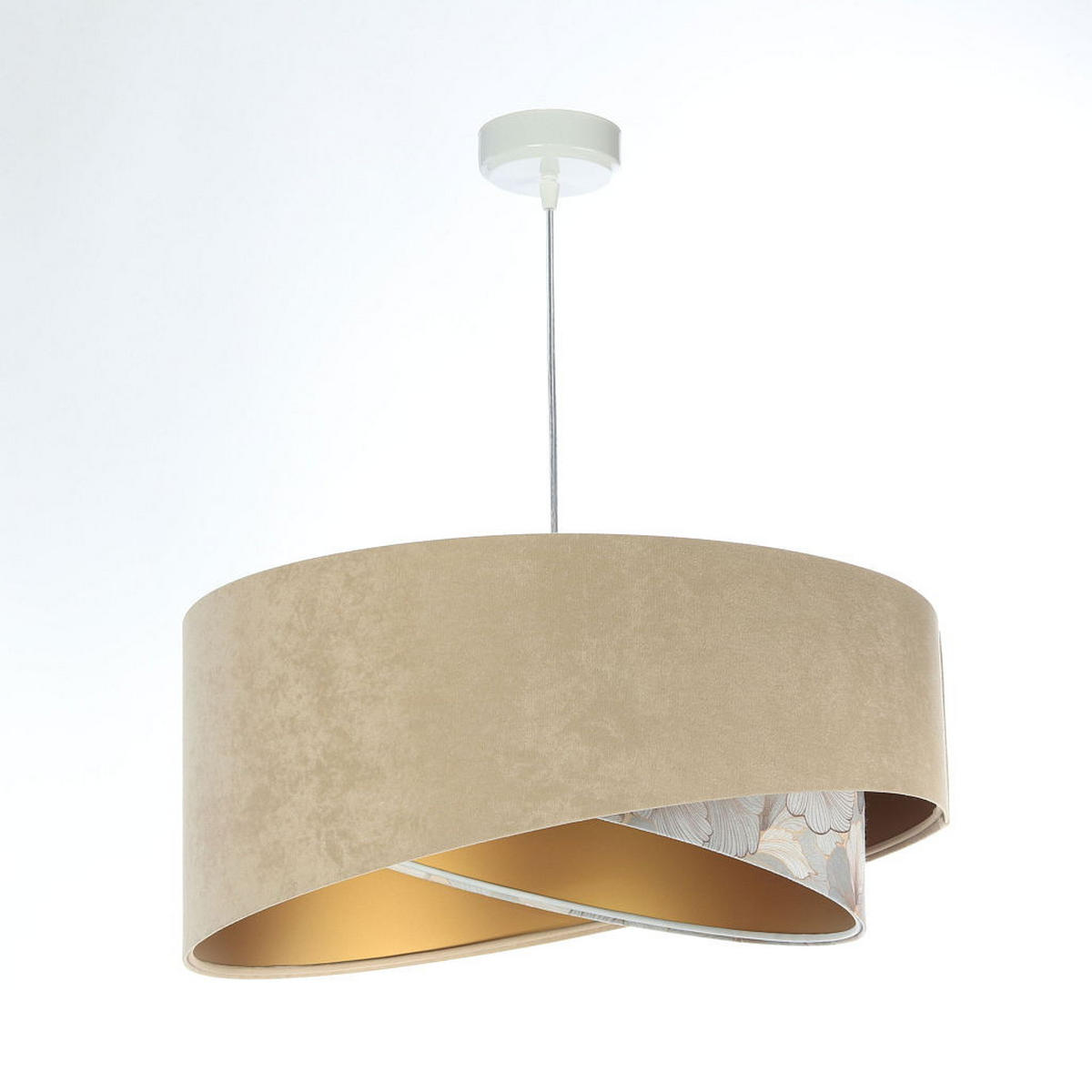 HÄNGELEUCHTE Grau 50/23 cm - Grau, Kunststoff (50/1.3/23cm) - ONZENO