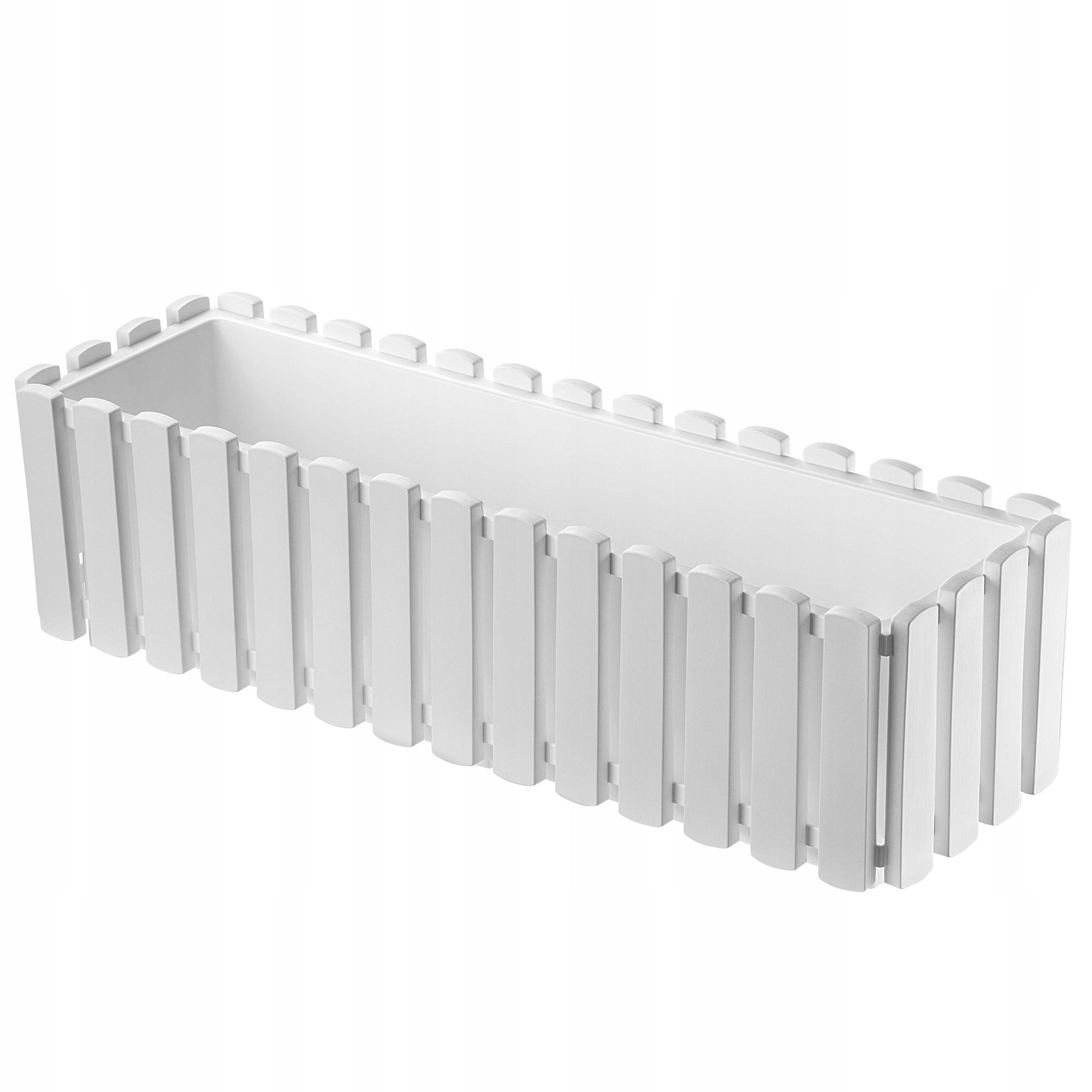 BALKONKASTEN 60 cm, Weiß - Weiß, Kunststoff (18/58cm) - KADAX