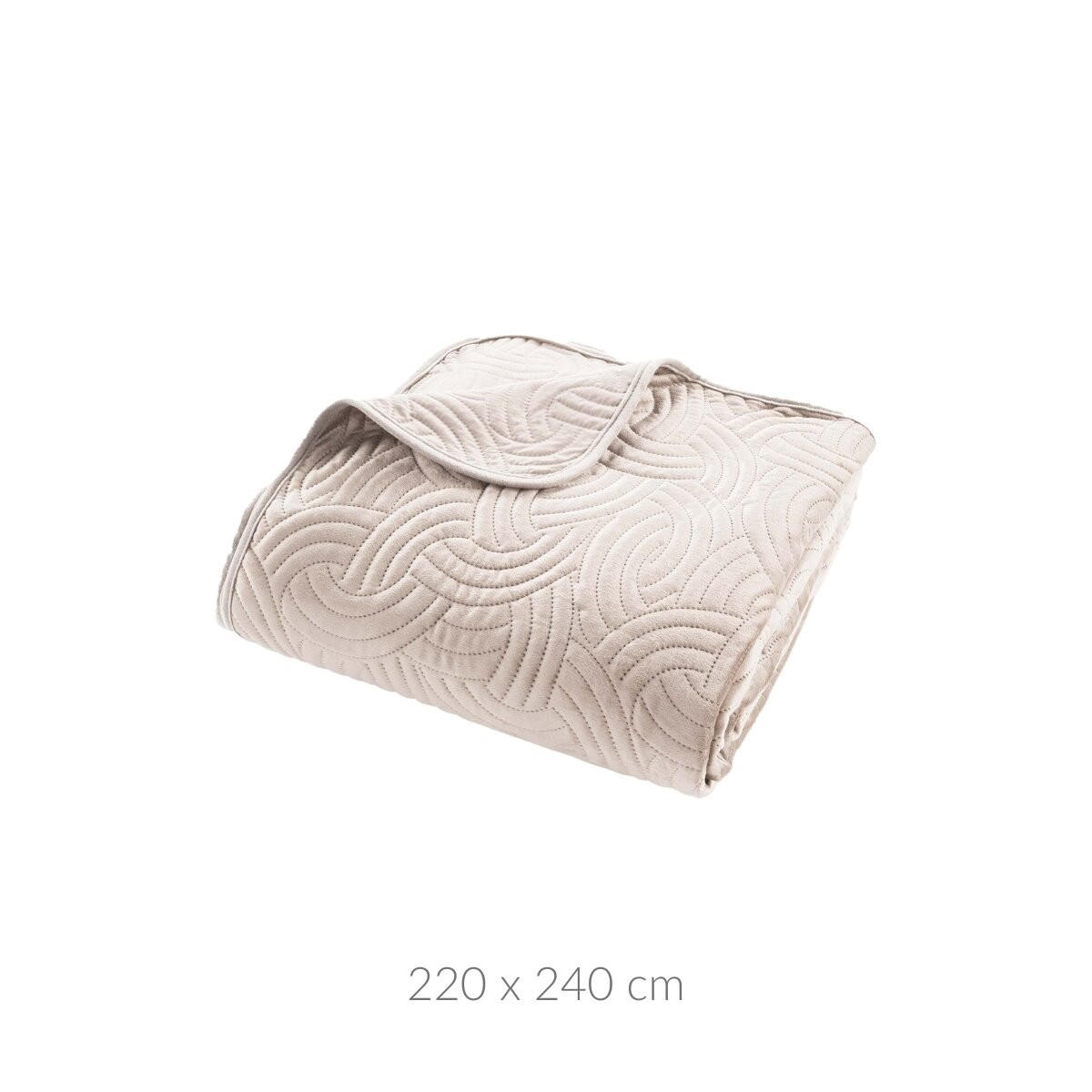 BETTÜBERWURF mit 2 Kissenbezügen 220/240 cm - Ecru, Textil (240/220cm) - Douceur d´intérieur