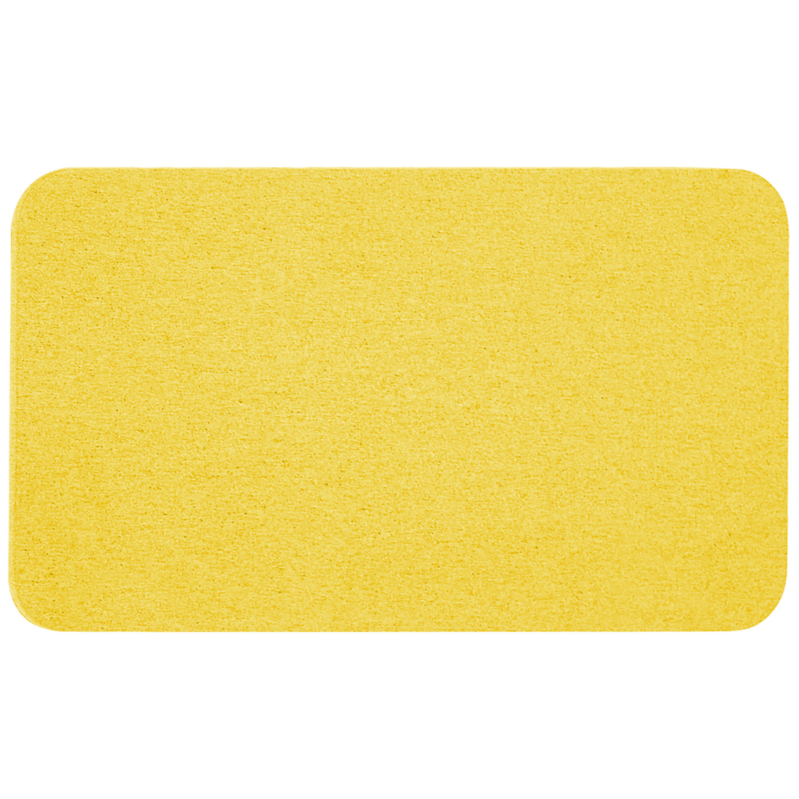 SCHREIBTISCHTRENNWAND 80 x 40 cm Gelb Wally - Gelb, Textil (80/40/2cm) - Beliani