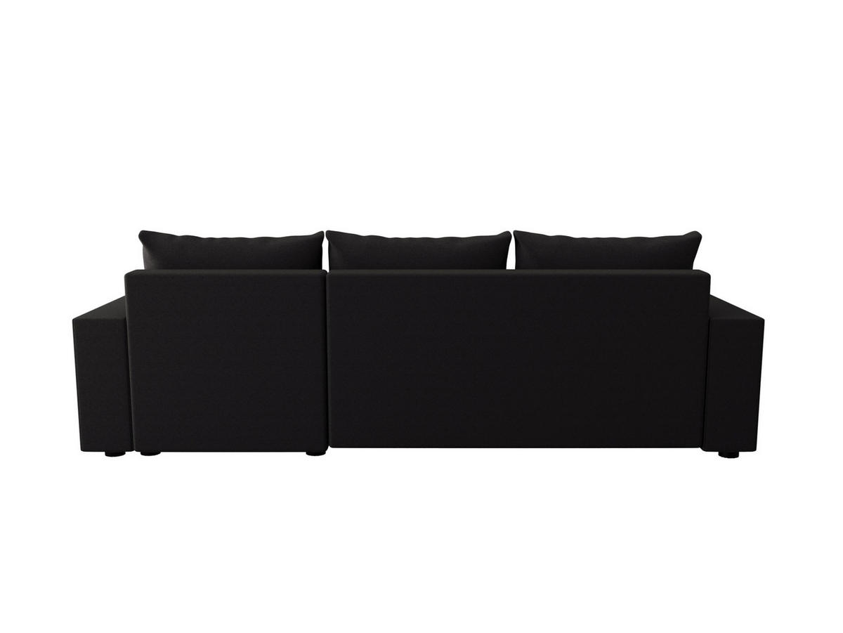 ECKSOFA HEWLET L BIS Sawana 05 Rechts mit Schlaffunktion - Schwarz, Textil (240/140cm) - Bedante