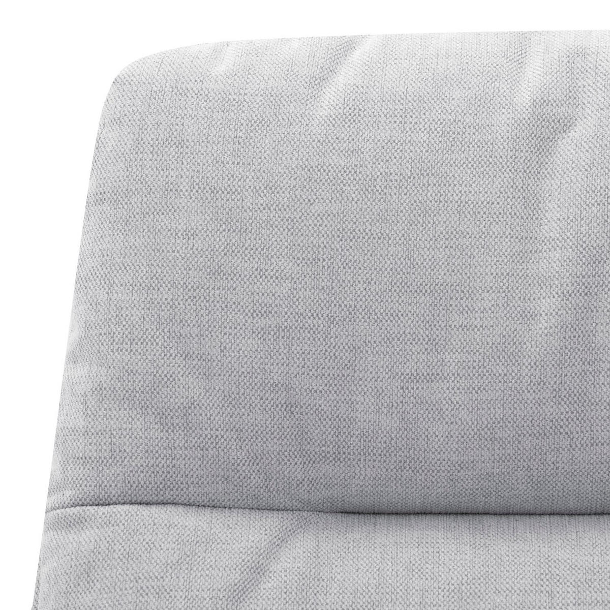 SESSEL mit Holzfüßen - Hellgrau/Schwarz, Eichenholz/Textil (83/95/97cm) - home24