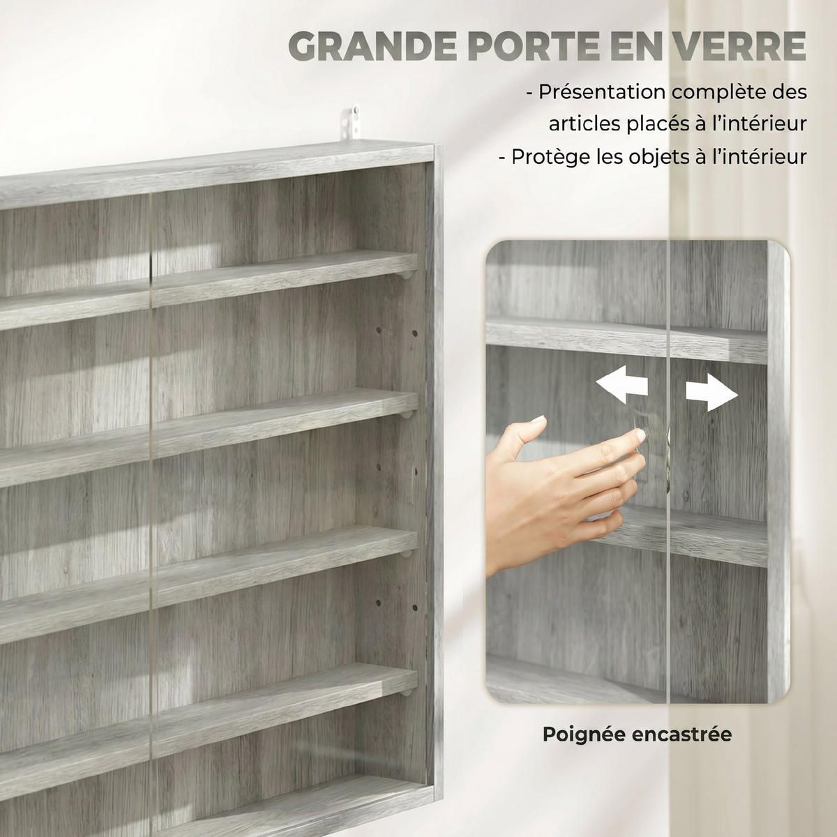 BÜCHERREGAL 80/9,5/60 cm Grau - Grau, Karton (80.01/59.69/9.53cm)
