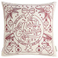 ZIERKISSENHÜLLE WEIHNACHTSKISSEN - Rot, Textil (45/45cm) - Tom Tailor