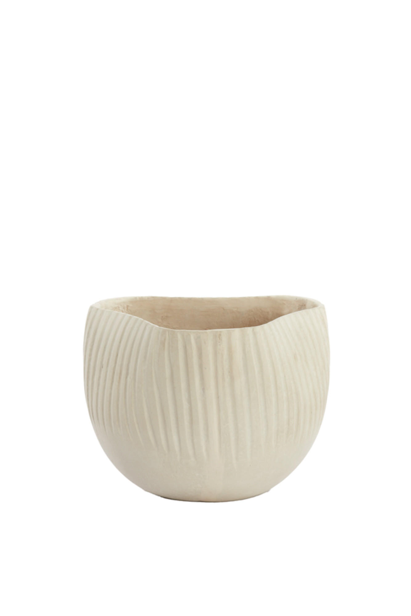 TOPF Anta Weiß Ø30/23 cm - Weiß, Papier (30/23/30cm) - Light & Living