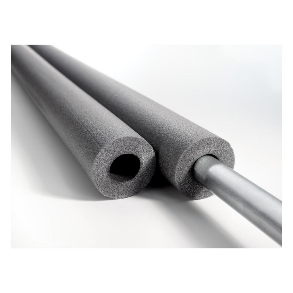 ISOLIERUNG für Heizungs- & Sanitärrohre, Grau, 22mm - Grau, Kunststoff (60/20/90cm) - BONI-SHOP