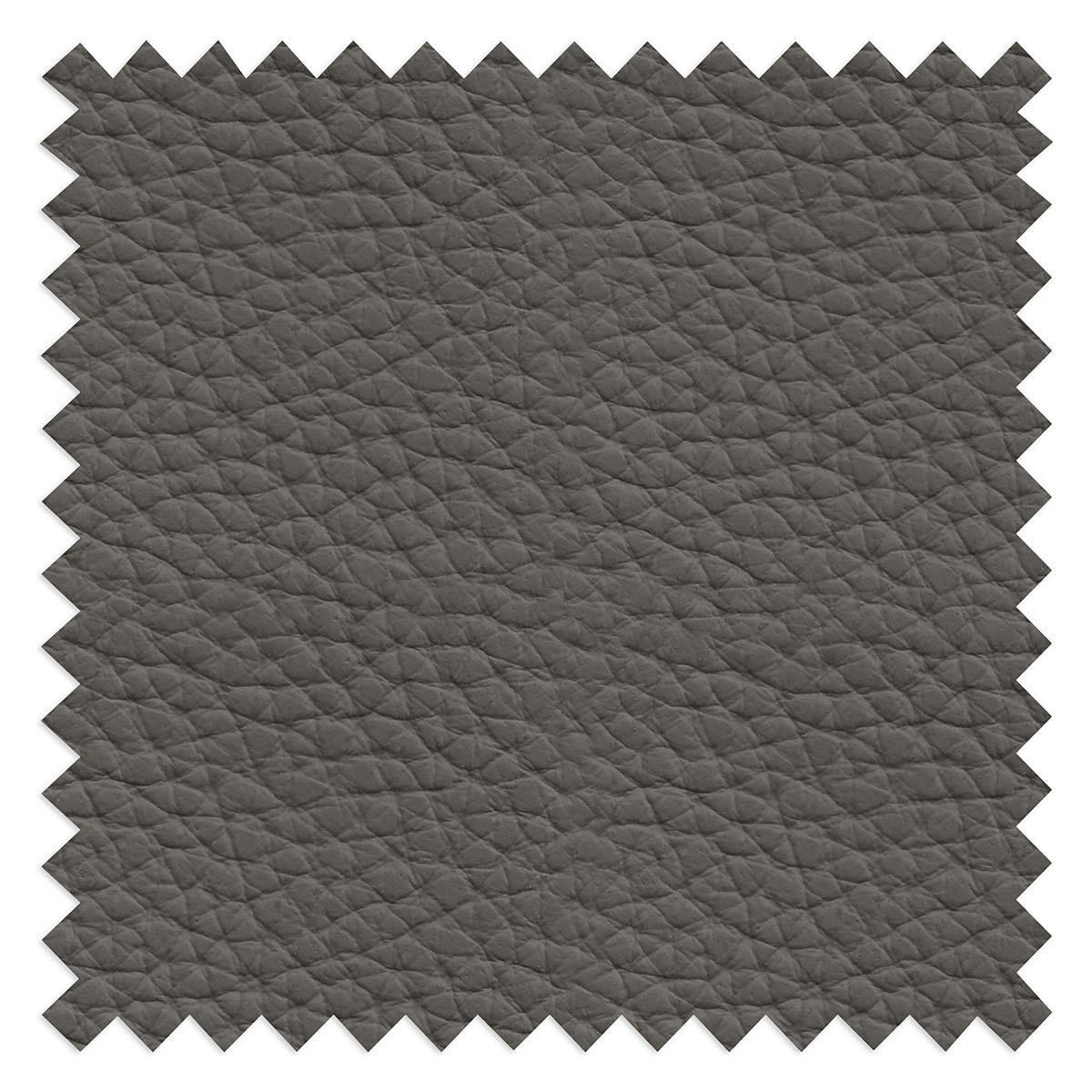 RELAXSESSEL - Schwarz/Grau, Leder/Metall (90/107/90cm) - home24