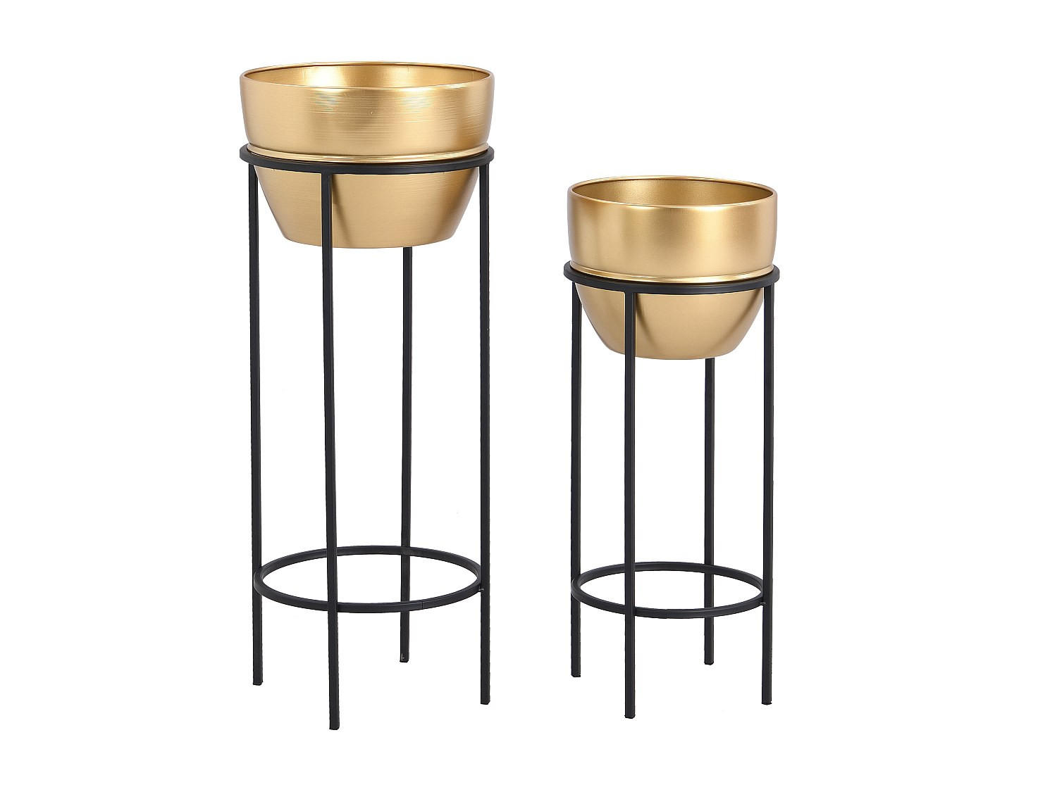 ÜBERTOPF - 30 x 30 - metall - schwarz, goldfarben Naba - Goldfarben/Schwarz, Metall (30/77/30cm) - Vente-Unique