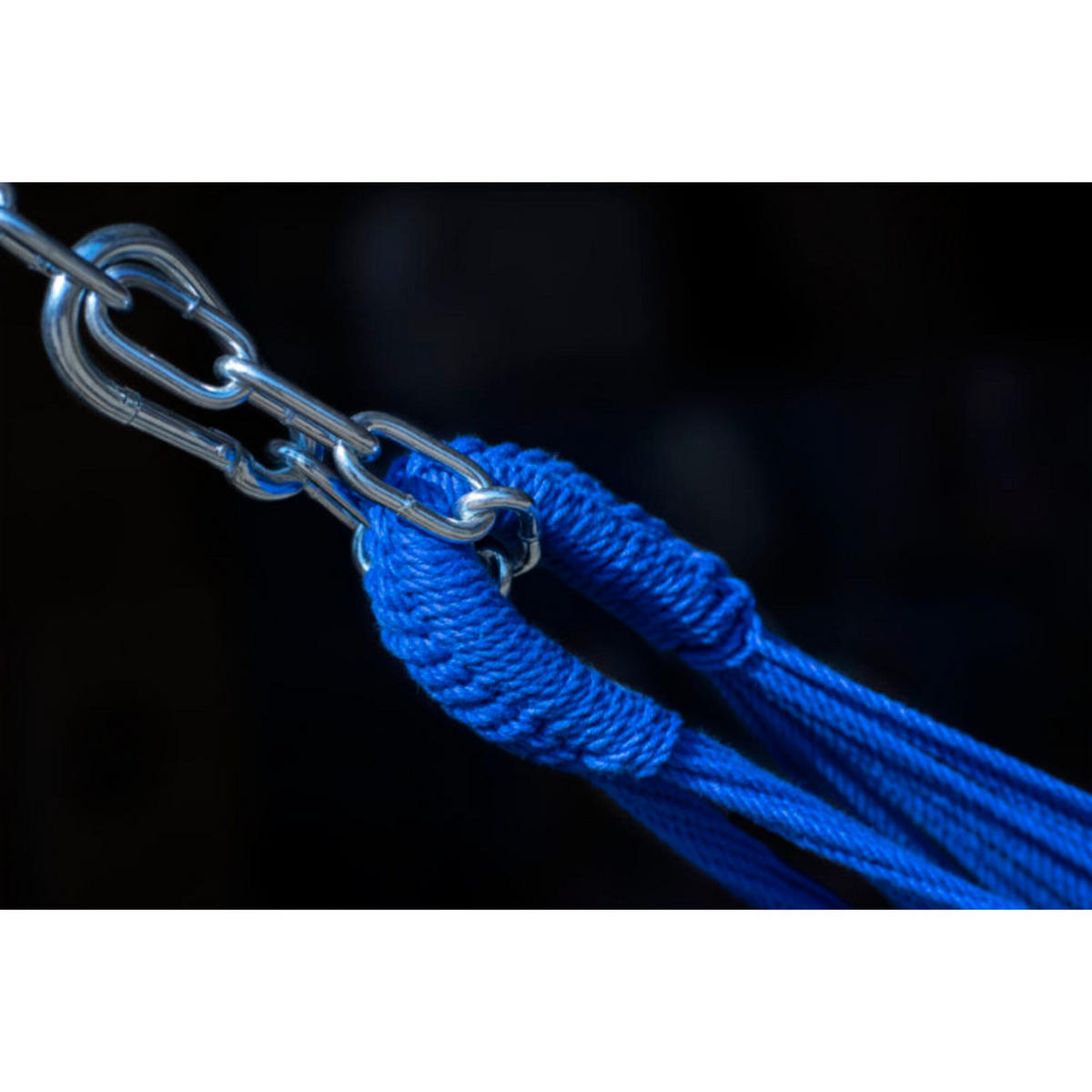 HÄNGEMATTE mit Gestell, 2 Personen, XXL, 200 kg, Metall, Catargo Grau, einfache Montage - Blau, Metall (370/130/120cm) - Potenza