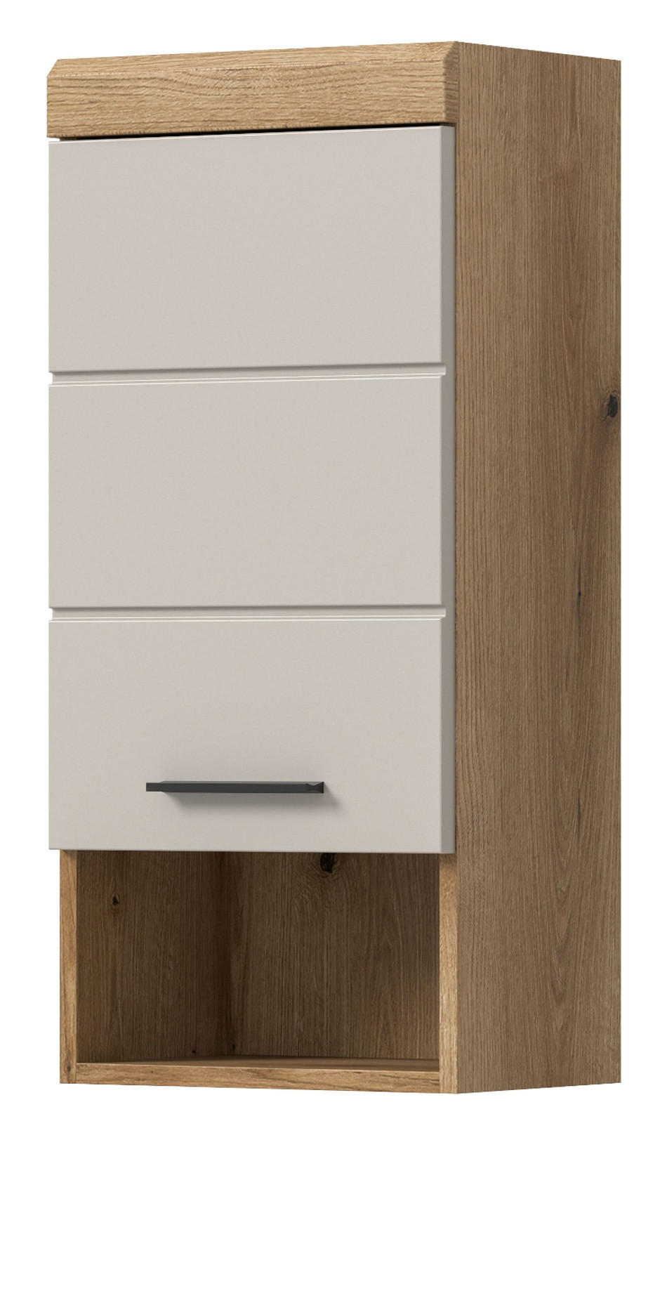 HÄNGESCHRANK Sand Kaschmir, Evoke Eiche, Badschrank hängend 37 cm - Kaschmir/Eichefarben, Holzwerkstoff/Kunststoff (37/79/24cm) - Inn.Furn