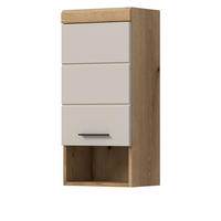 HÄNGESCHRANK Sand Kaschmir, Evoke Eiche, Badschrank hängend 37 cm - Kaschmir/Eichefarben, Holzwerkstoff/Kunststoff (37/79/24cm) - Inn.Furn