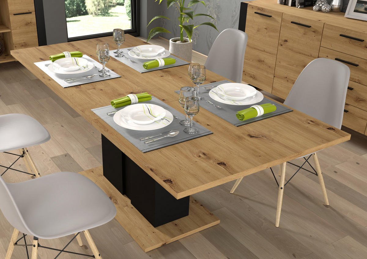 ESSTISCH Artisann 200/76/90 - Eiche Artisan, Holzwerkstoff (90/200/76cm) - RAUMHIRSCH FURNITURE