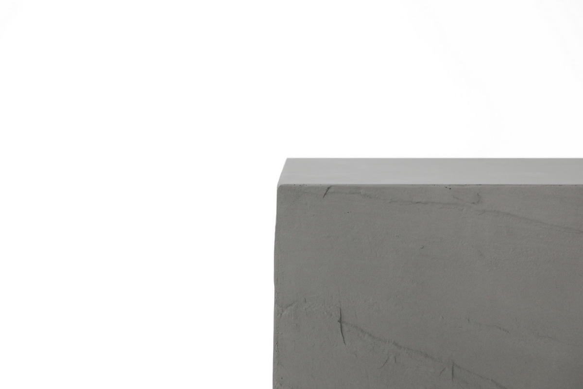 BEISTELLTISCH COLORADO aus GF-Beton, Wetterbeständig, 45x45x51 cm - Grau, Naturmaterialien (45/45/51cm) - Elementi