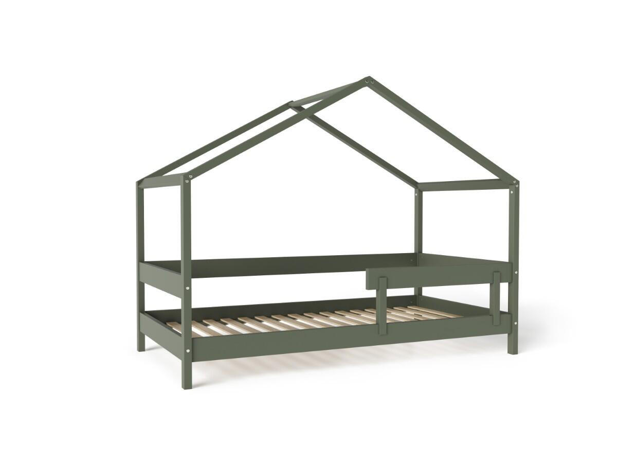 HAUSBETT HYTTE Grün 89x169x135 cm - Grün, Holz - FURNLUX