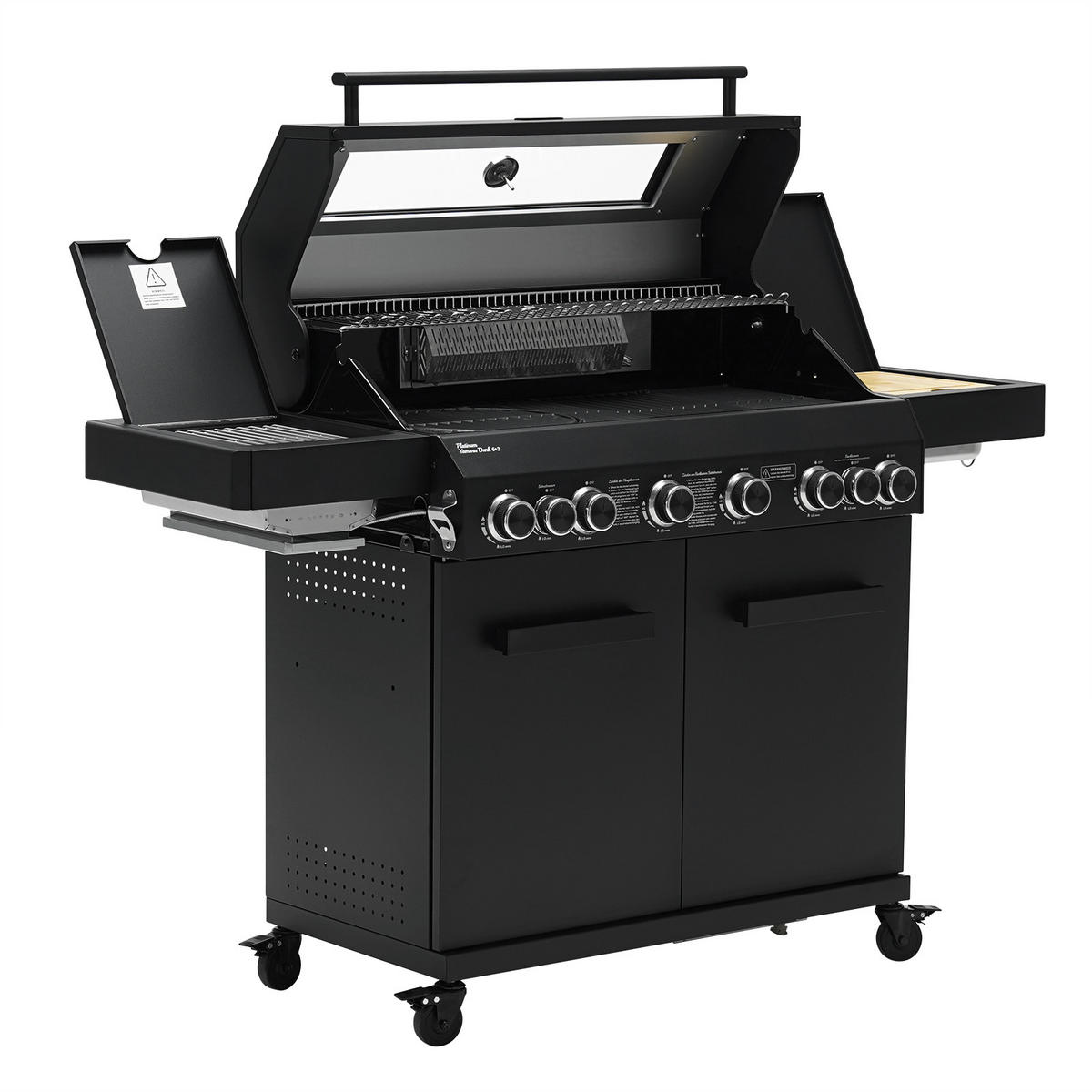 GASGRILL PLATINUM YAMARA DARK 6+2 Set - Schwarz, Metall (159/117/55cm) - TAINO