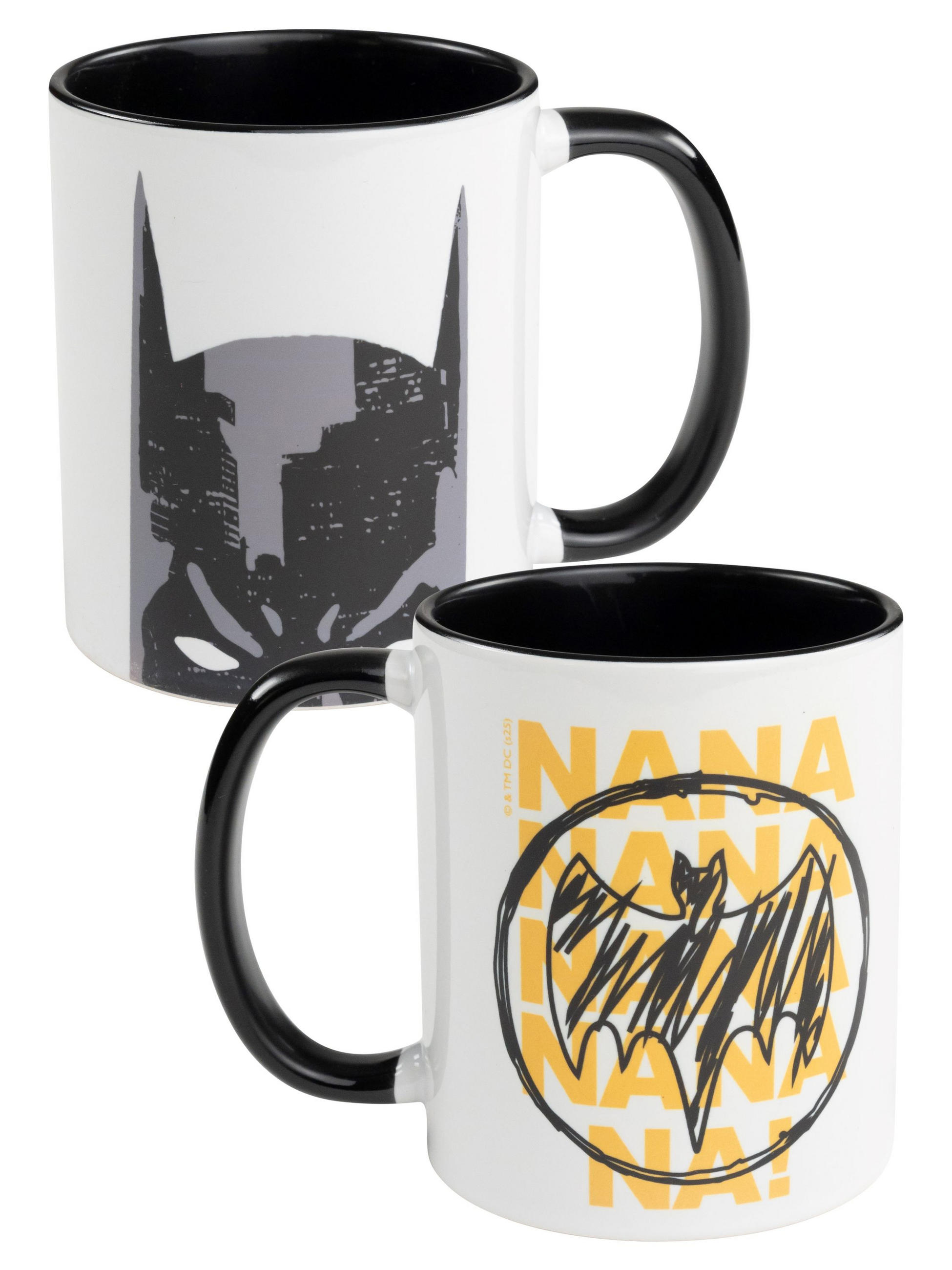 KAFFEEBECHER DC Comics Batman NANANA Schwarz/Weiß 320 ml - Multicolor, Keramik (0.32L) - DC Comics