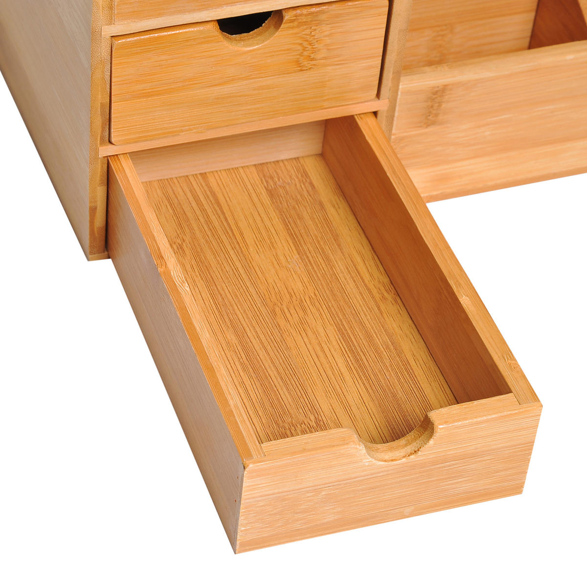 SCHREIBTISCHORGANISATOR DE-16662 Natur - Naturfarben, Holzwerkstoff (205/155/33cm) - ComfortXL
