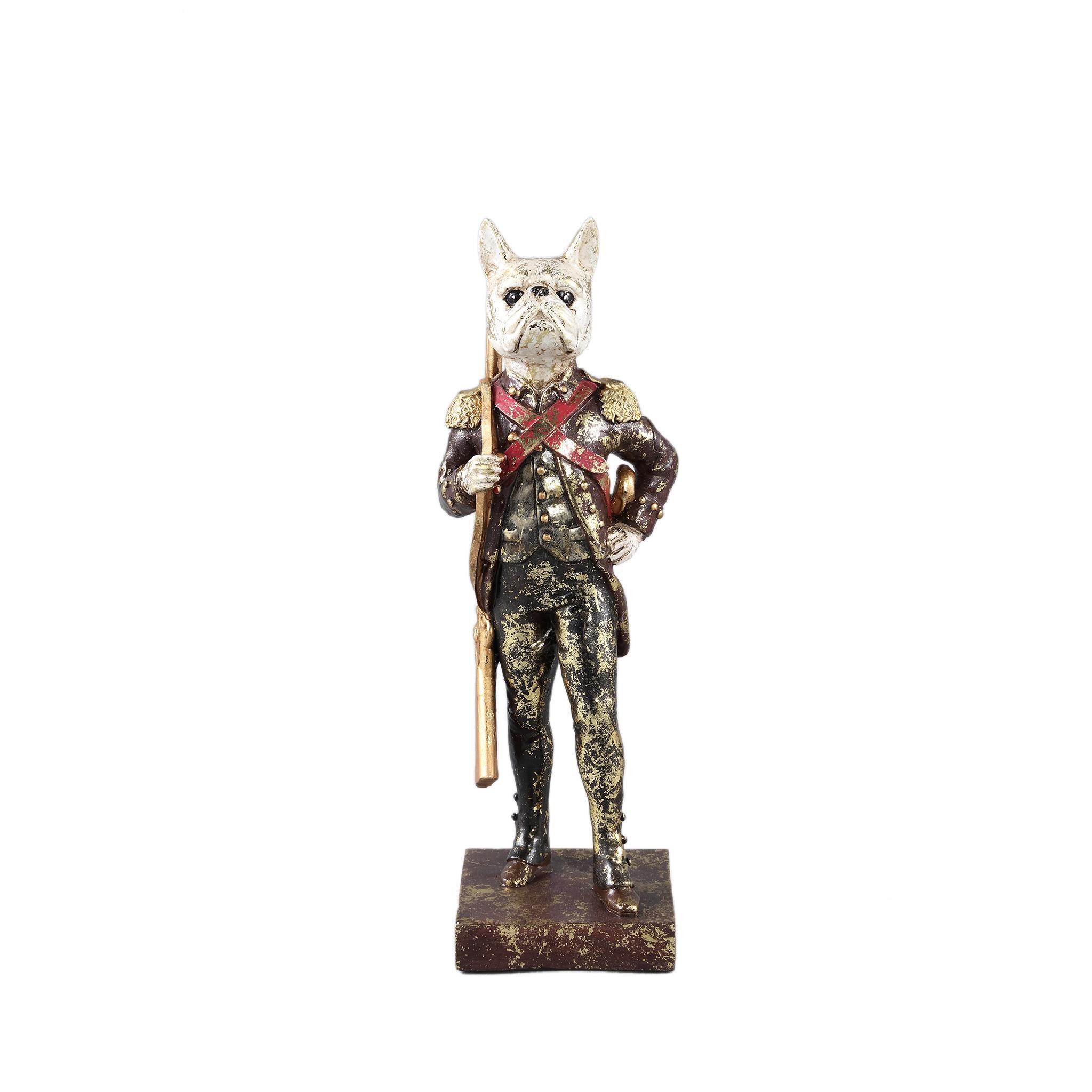 SKULPTUR Arne Violett 12/10.5/31.5cm - Lila, Kunststoff (10.5/31.5/12cm) - PTMD Collection