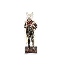 SKULPTUR Arne Violett 12/10.5/31.5cm - Lila, Kunststoff (10.5/31.5/12cm) - PTMD Collection