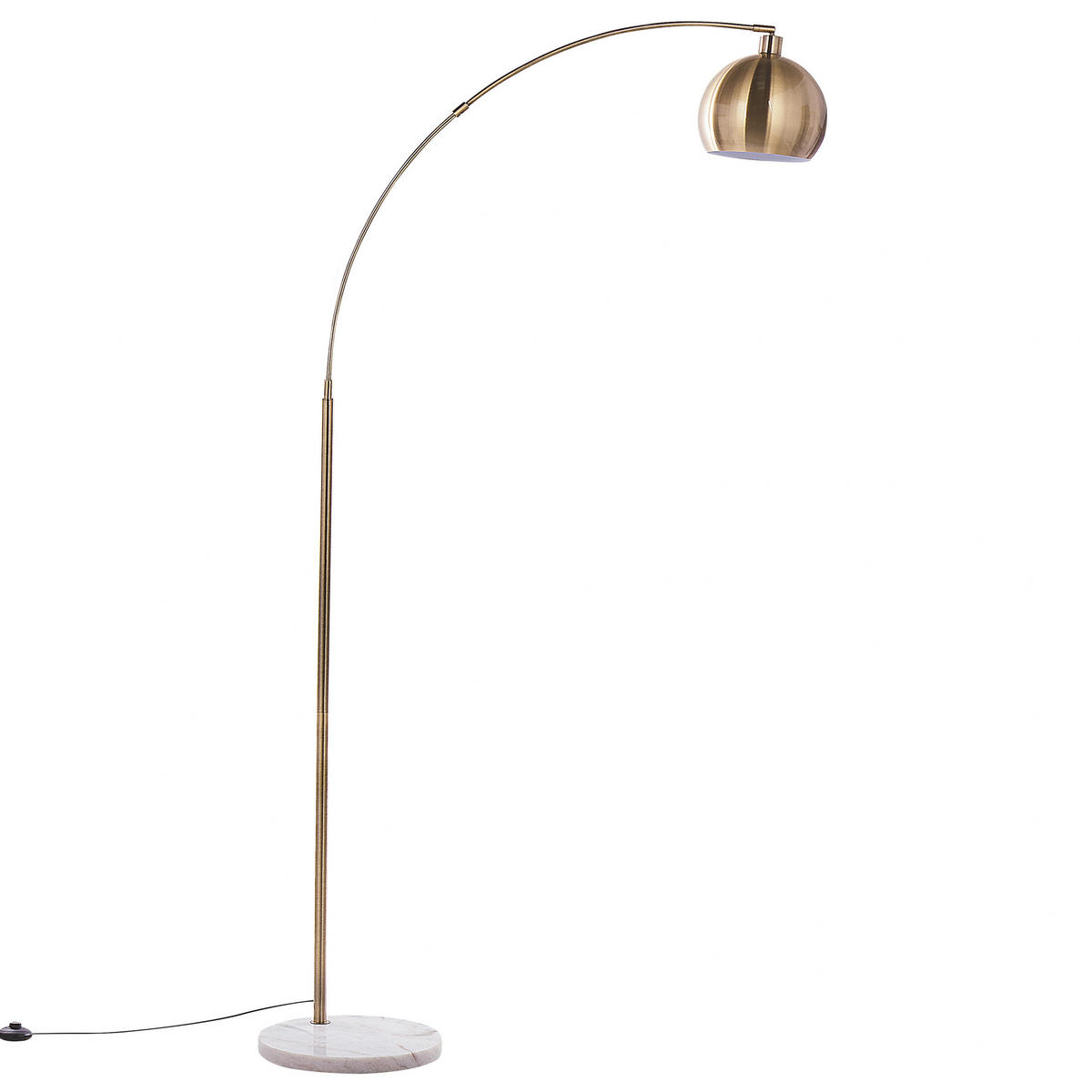 STEHLAMPE Paroo 96/35/210 cm - Messingfarben, Metall (96/35/210cm) - Beliani