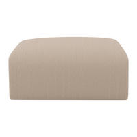 SITZHOCKER - 1 Person - Samt, Stoff - Beige - POGNI - Beige, Textil (75/45/75cm) - Vente-Unique