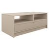 COUCHTISCH Tireno - Sandfarben/Goldfarben, Holzwerkstoff/Metall (50/100/40cm) - MIRJAN24