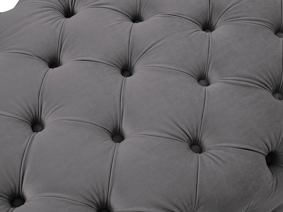 SOFAGARNITUR ohne Schlaffunktion - 5 Personen-Sitzer - Samt, Stoff - Anthrazitgrau - - Anthrazit, Textil (220/76/91cm) - Vente-Unique